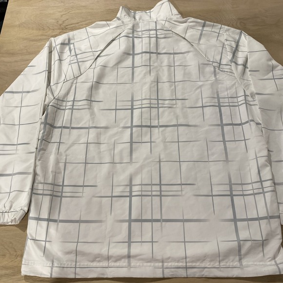 Nike Golf 1/4 Zip Windbreaker Men's Large White Long‎ Sleeve Pull Over - Picture 8 of 9